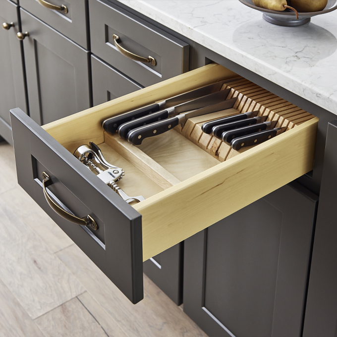 knife block drawer insert