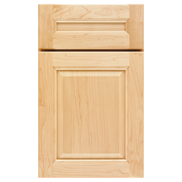 a close up of a wooden cabinet door on a white background