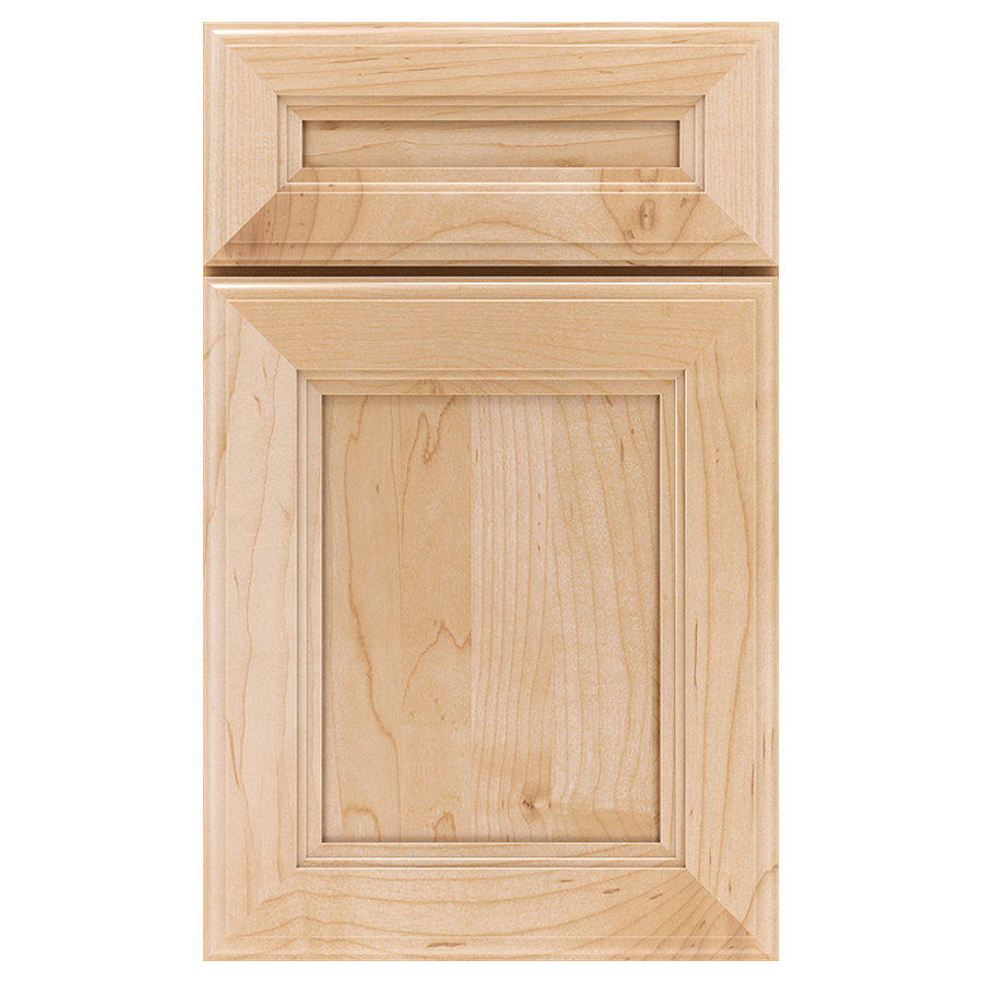 a close up of a wooden cabinet door on a white background