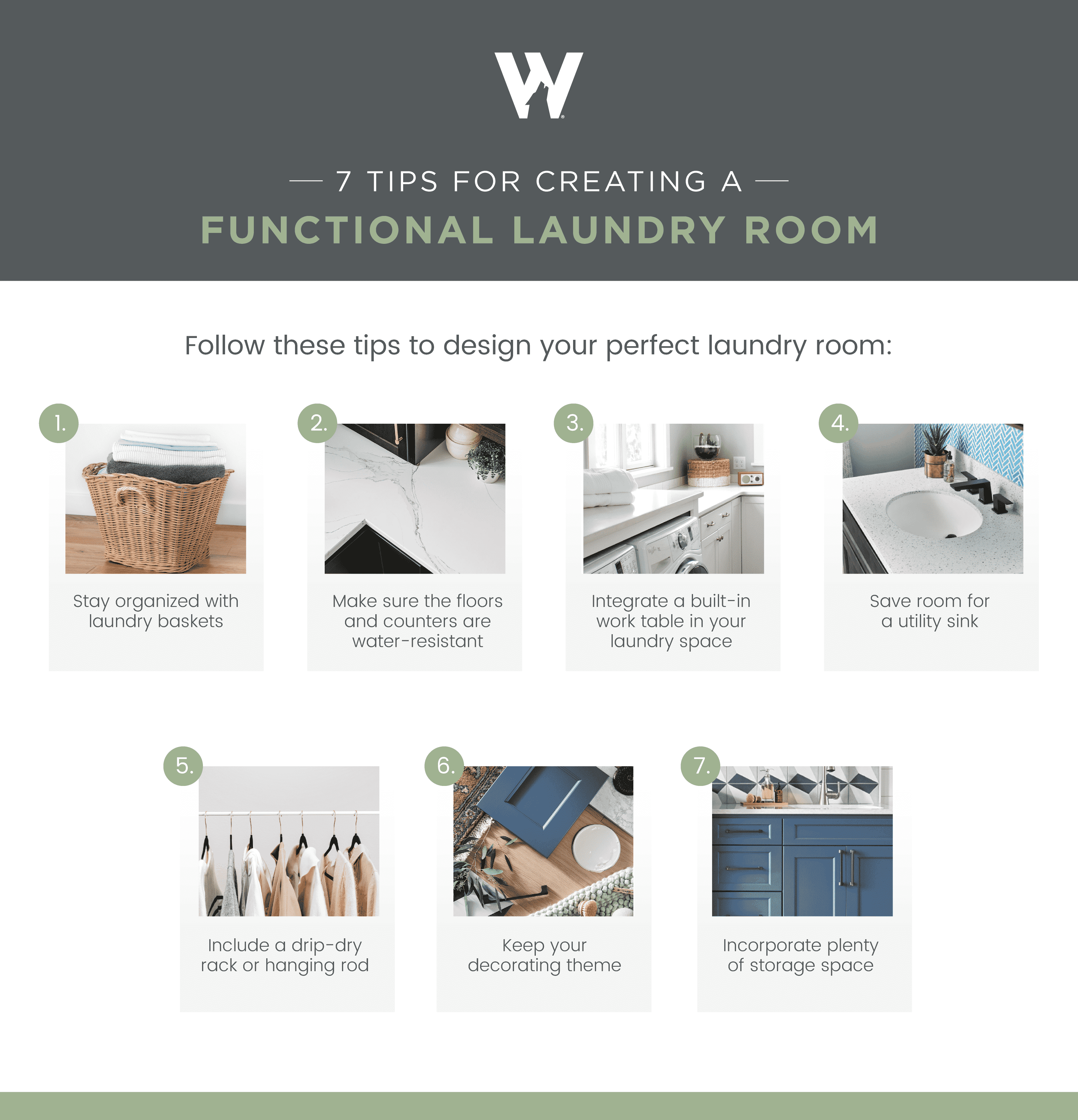 top 7 tips to keeping your laundry room organized