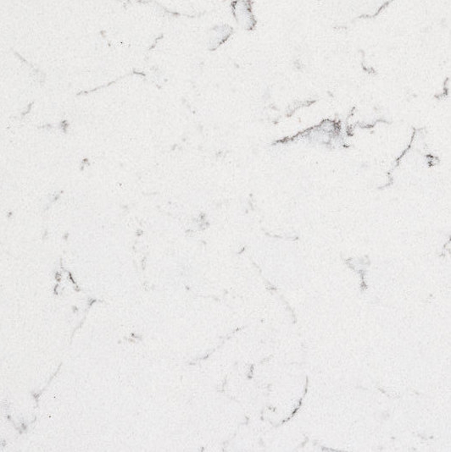 a close up of a white marble counter top